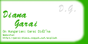 diana garai business card